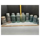 Antique jars with lids