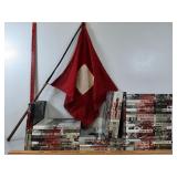 Wig wag signal flag & Time Life WWII books