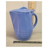 Unmarked Blue crock Pitcher