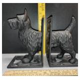 Cast-iron Scottie dog bookends