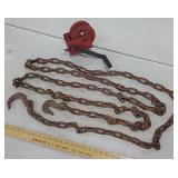 Chain & ratchet tie down