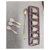 *Sterling silver salt shakers and spoon + bone