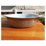 Pyrex oval glass casserole dish