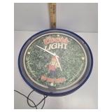 Coors Husker neon clock