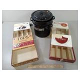 Cigar Boxes, Strainer Pot