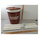 Laundry Hamper, 38 1/2" Blinds, Spring Loaded