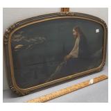 Framed Jesus on the mount religious picture