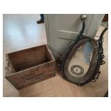 Horse Collar Clock with Wood Storz Beer Crate