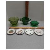 Anchor Hocking,  Dugan Maple Leaf, L.E. Smith &