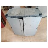 > Rubbermaid Storage cabinet w/ Contents