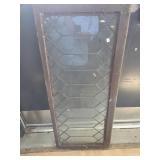 Leaded glass window 44x20"