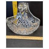 Heavy lead crystal basket
