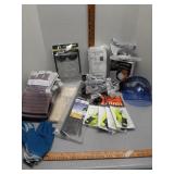 Work gloves, zip ties, safety glasses & other
