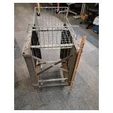 > Utility cart & wire basket