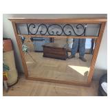 Large beveled mirror