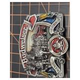 Budweiser enameld belt buckle