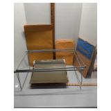 Lg Hanging files approx 50, file hanger racks &