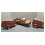 Nylint metal Uhaul Truck and Trailers