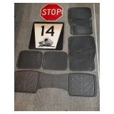 Auto floor mats & road signs
