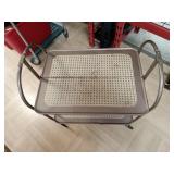 > Vintage metal fold up kitchen cart