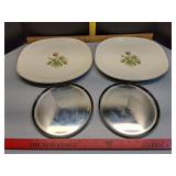 Edwin Knowles Moss Rose serving platters +