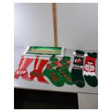 Christmas stocking & packing paper