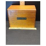 Lovely vintage recipe box filled with nostalgic