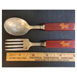 * Vintage red Bakelite handled children