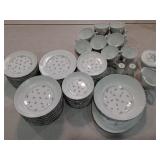 Porcelain china dishes Parisienne pattern by