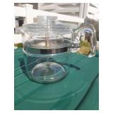 Vintage Pyrex glass coffee percolator