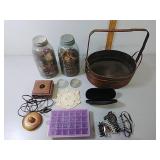 Drey & Atlas Mason Jars, Silicone Ice Cube Tray +