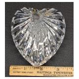 * Lead crystal heart shaped trinket box
