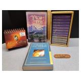 Faith books, cassettes, daily devotional and