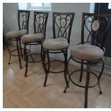 > 4 counter height bar stools chairs