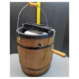 > Hand crank ice cream maker