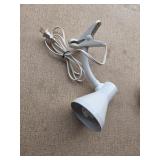 Clip on desk lamp, works