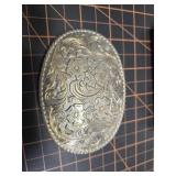 Western floral belt buckle