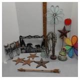 Cast iron stars & other decor