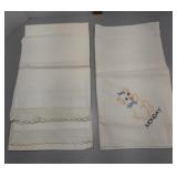 Table cloth "Monday" & 2 crocheted pillow cases