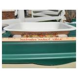 Corningware Spice of Life pattern glass baking