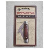 Winchester pocket knife 2 blade Wood Stockman new