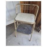 Durham vintage Folding step stool / kitchen chair