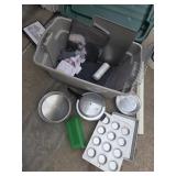 Tote and kitchen contents