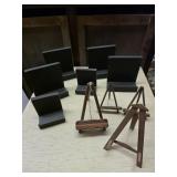 Display stands for plates etc