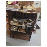 Shelf wood and glass