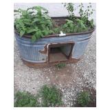 Galvanized 46" x 24" planter