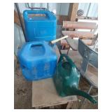 Kerosene,  water cans