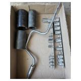 Snap-On sockets & driver 1/4 -3/8 & 1/2" . One ac