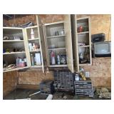 Contents of bench & cupboard