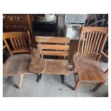 2 chairs and a desk